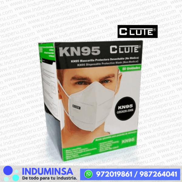 Mascarilla Descartable KN95 Clute