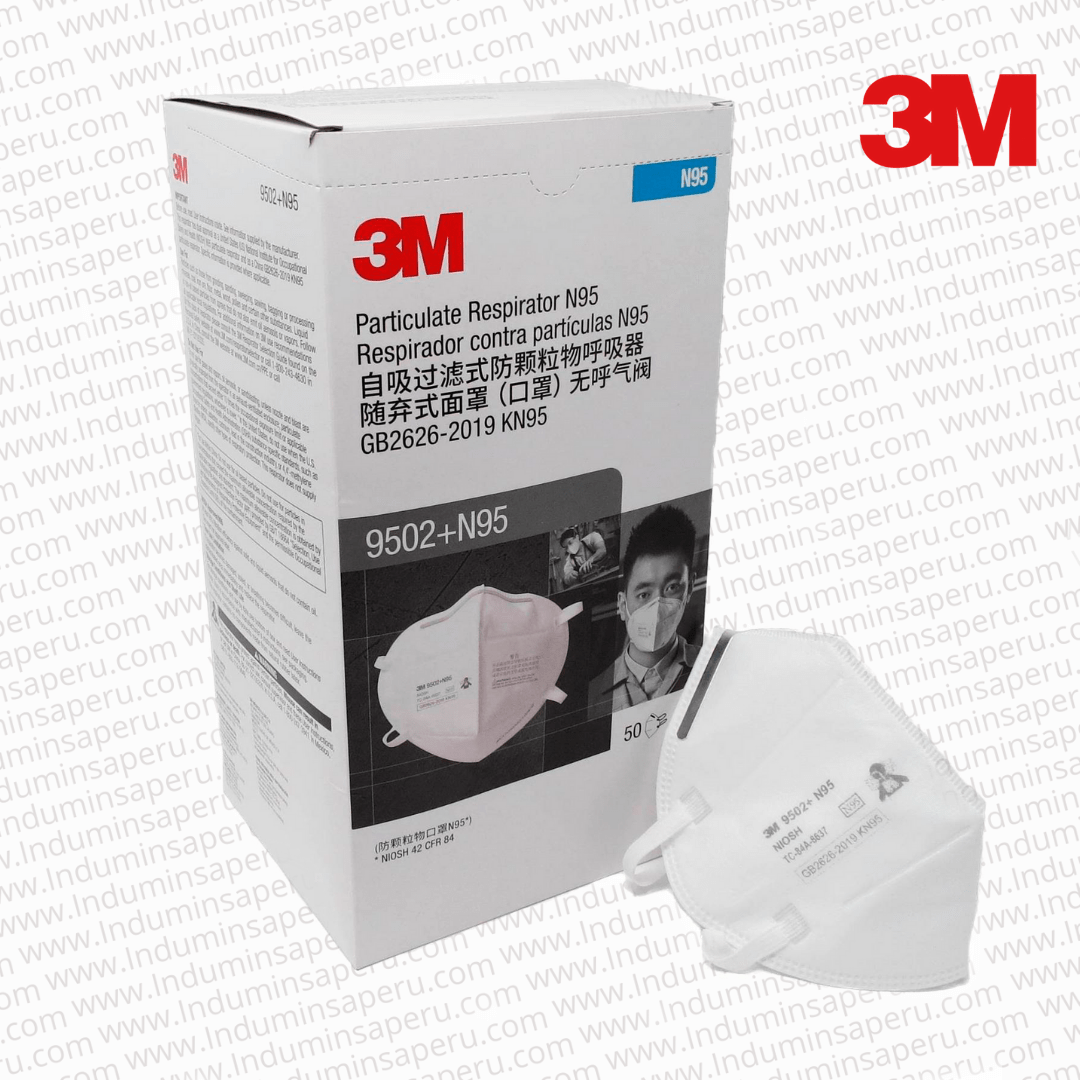 Mascarilla Descartable 9502+N95 3M INDUMINSA