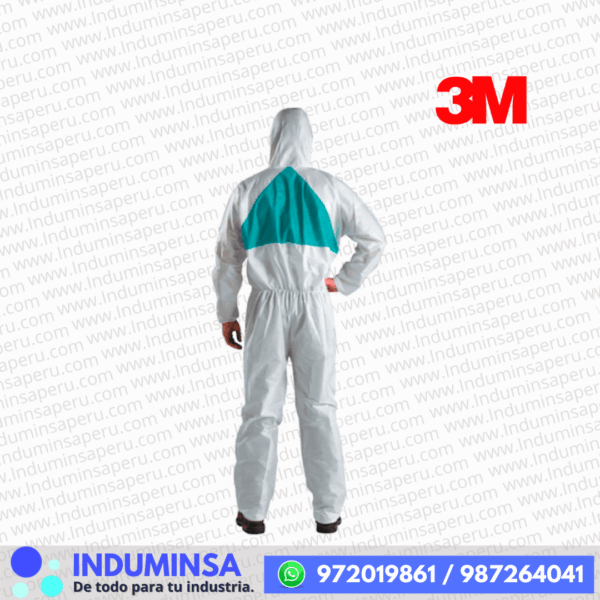 Traje Tyvek Descartable 4520 Blanco/Verde 3M