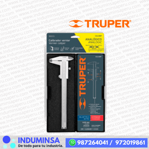 Calibrador Analogo de 6" TRUPER 14394
