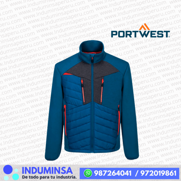 Chaqueta DX4 Hybrid Baffle DX471 Azul metro Portwest