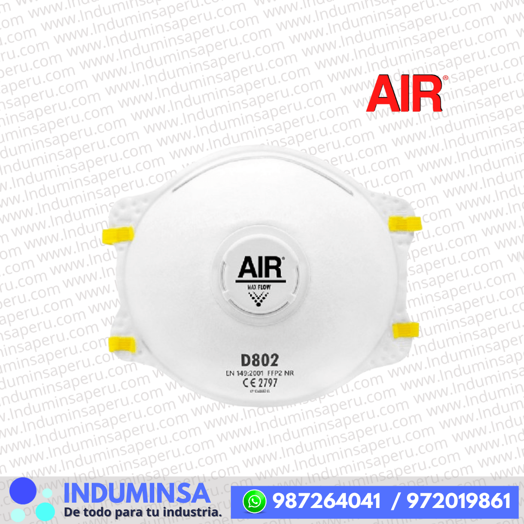 D801 RESPIRADOR DE PARTICULAS C/VALVULA D802 AIR SAFETY - INDUMINSA