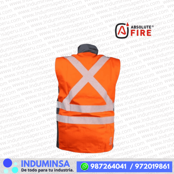 Chaleco Ignifugo Absolute Fire Naranja Gris 06-01-377