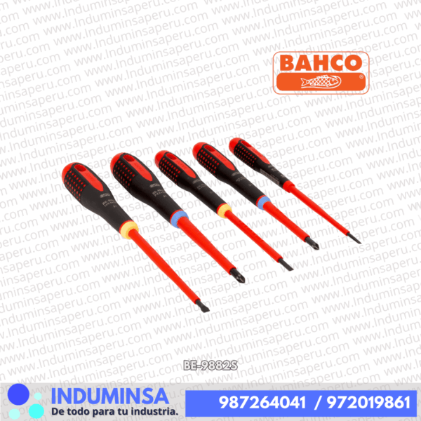 Juego de Destornilladores Aislantes 1000v 5pzas BE-9882S Bahco